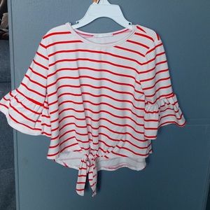 Girls size 6 stipe shirt